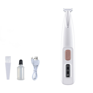 Ensemble de toilettage pour animaux de compagnie de luxe, tondeuse à poils de chien à faible bruit, ciseaux, tondeuse, design tendance, ABS, silicone pour le nettoyage des chats et des chiens - Product Image 1