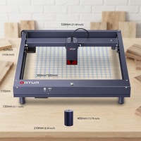 Graveur et découpeur laser à diode H10 10W de table, refroidi par air, pour bois, métal, cuir, acrylique, verre, pierre, double têtes, DIY, décoration intérieure