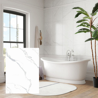 Panneau décoratif SPC de haute qualité à motif rayé imitation marbre, insonorisant, facile à installer, pour salle de bain