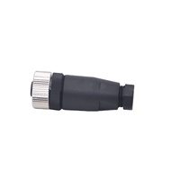 M12 Male Head 180 Degree Type a Straight Head Plastic + Metal Fabricated Parts