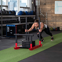 Sled berat desain tahan lama profesional, untuk Sprint & sepak bola, latihan Olahraga & Hiburan