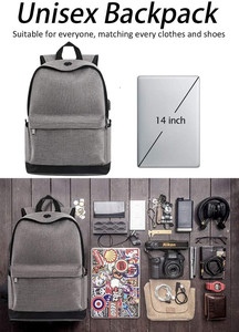 Tùy Chỉnh Logo Giá Rẻ Ba Lô Polyester Vải USB Sạc Trường Trung Học Ba Lô Học Sinh Mỏng Không Thấm Nước Máy Tính Xách Tay Ba Lô - Product Image 2