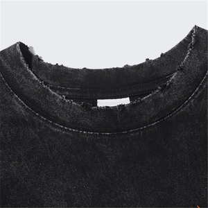 T-shirt à manches courtes rétro <span class=keywords><strong>noir</strong></span> pour homme, vente chaude - Product Image 4