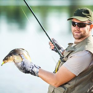 Guanti Premium da uomo/donna per la protezione solare da esterno guanti da pesca UV con dita UPF 50 + per kayak protezione da sole e UV - Product Image 3