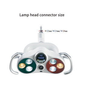 Lampe d'opération dentaire avec capteur et camé<span class=keywords><strong>ra</strong></span> vidéo, réglage 3500K-5500K, 8000-60000LUX, lumière chirurgicale adaptable au fauteuil dentaire - Product Image 4