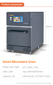 3200W Used High-Speed <b>Commercial</b> Chef Style <b>Microwave</b> Oven With One Touch Controls Impingement Oven for Sale EOA-1S 3-5X Faster - Product Image 3