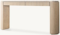 Meuble Console en Marbre et Bois de Luxe, Haute Qualité, Style Minimaliste, 2 Tiroirs, pour Entrée et Salon