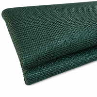 Filet d'ombrage tricoté en HDPE vert foncé 35, taux d'ombrage 95%, plusieurs couleurs pour l'agriculture, serres, jardins, protection solaire