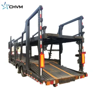 Transport Trailer 2 Axles Vehicle Transport Car Carrier Truck Semi Trailer