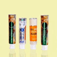Tube d'emballage de dentifrice durable en aluminium-plastique, diamètre 12,7-35 mm, impression UV personnalisée, bouchon à vis, soins personnels
