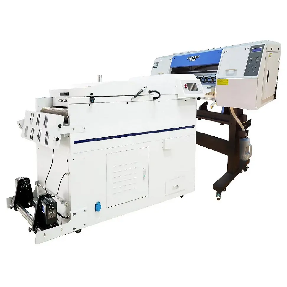 L1118 AUDLEY 2023 New Fast Printing DTF Printer Conveyor Belt Shake Machine PET Film Textile Printing Machine with 4 i3200 Head