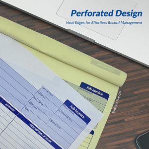 Tùy chỉnh A4 công việc hóa đơn giấy NCR carbonless 2ply 11x8.5 nhận đơn đặt hàng hình thức cho doanh số bán hàng hóa đơn cuốn Sách bìa in ấn - Product Image 5