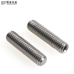 Tornillo de fijación de punta plana de acero inoxidable DIN913, tornillo de fijación de punta plana hexagonal de acero inoxidable M1.6 M2 M3 M4 M5 M6 M8 M10 M12 <span class=keywords><strong>M20</strong></span> - Product Image 1