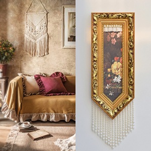 Recoco Phong Cách Retro Trang Trí Hoa Sơn Dầu Với Tua Peals Cho Phòng Ngủ Tường Cổ Điển Bức Tranh Tường Trên Vải Trang Trí Nội Thất - Product Image 6