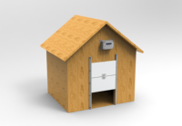 Système de porte automatique ouvre-porte de poulailler automatique