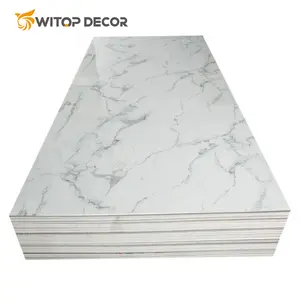 1220*2440*3mm uv marble sheet and waterproof marble sheet wpc and uv coated wall panel
