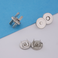Bouton magnétique en métal nickelé sans plomb le plus populaire 10x2mm QingHe, accessoire de fixation pour vêtements, sacs et artisanat