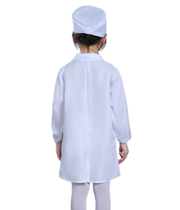 लड़कियों के स्कूल करियर दिवस अस्पताल के लिए थोक गुलाबी नर्स वर्दी लैब कोट - Product Image 6