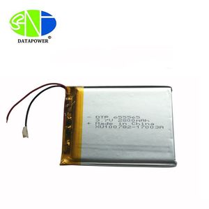 DTP 655565 Лидер продаж KC сертифицированных аккумуляторная LiPo 3,7 В 2800 мАч литий-ионный полимерный аккумулятор - Product Image 3