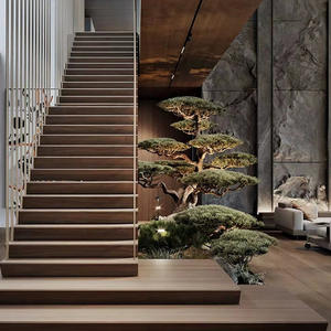 طراز صيني كبير داخلي/خارجي ديكور ناعم روتانغنخيل الصنوبر نبات أخضر صناعي ترحيب زخرفة عالية الجودة - Product Image 4