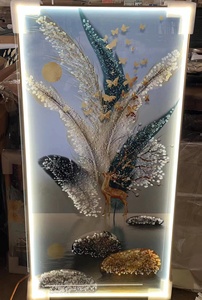 Stile di <span class=keywords><strong>estetismo</strong></span> moderno di alta qualità <span class=keywords><strong>in</strong></span> cristallo atmosferico ha condotto dipinti di luce e arti murali per la decorazione e la parete di ingresso a casa - Product Image 4