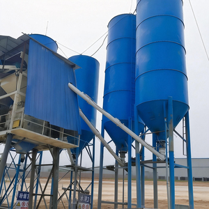 สายการผลิตผสมคอนกรีต HZS60 ควบคุมด้วย PLC พร้อมไซโลซีเมนต์อเนกประสงค์ ดีไซน์สำหรับงานหนัก อะไหล่ปั๊มคุณภาพสูง รับประกันคุณภาพ - Product Image 1