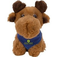 Jouets en peluche d'aigle promotionnels avec des peluches douces de bandana vert pour la promotion de marque