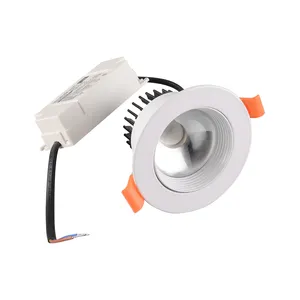 Dingdian Led Spotlights Regenboog Heuvel Inbouw 180-265V 7W Verstelbare Drie Lichte Kleuren Veranderende Led Downlight