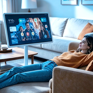 Smart <span class=keywords><strong>TV</strong></span> Android 14 con Controllo Vocale AI, Schermo da 32 Pollici, Frequenza di Aggiornamento 60Hz, Pannello IPS 16:9 Full HD <span class=keywords><strong>per</strong></span> <span class=keywords><strong>Soggiorno</strong></span> - Product Image 1