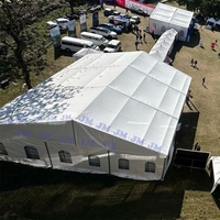 Tentes blanches transparentes d'espace libre de chapiteau grandes pour l'événement de partie avec la tente résistante de mariage d'événement extérieur de plancher
