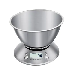 Stainless Steel Electronic Digital Cooking Food Measuring Bowl Kitchen Food Scale