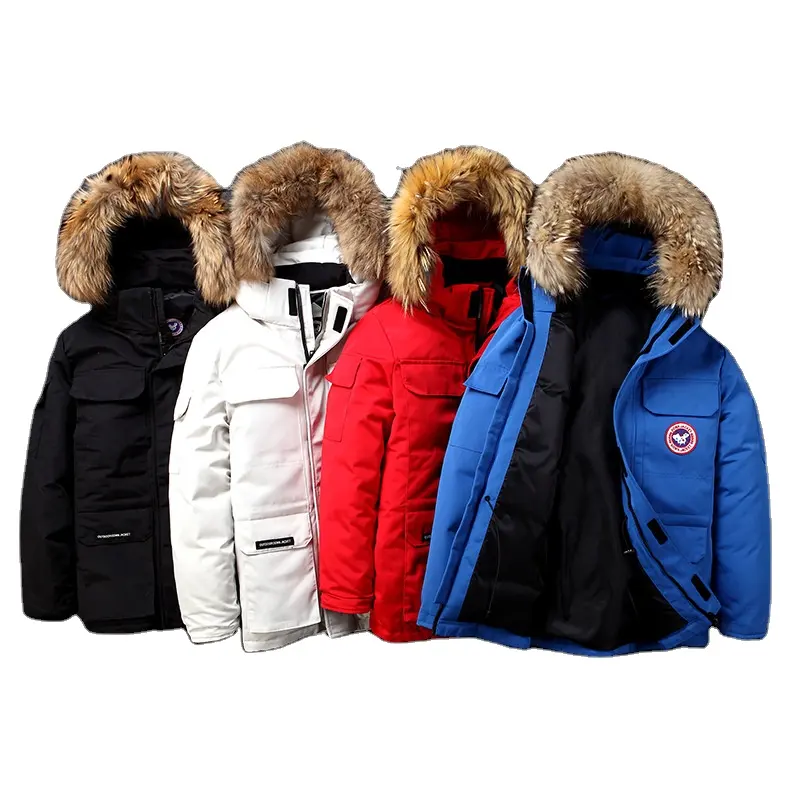 Wholesale Canada Winter Goose Windproof Waterproof Warm Puffer Down Men Winter Down Jacket Men And Women Couple Cotton Jacket