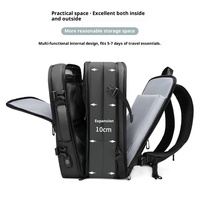 Mochila de Viaje para Hombre, Estilo Oxford, de Poliéster, Gran Capacidad, Expandible, Multifuncional, para Computadora