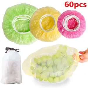 100 Stück Clear Durable Food Storage Elastische Platten deckel abdeckungen Vakuum beutel Küchen lebensmittel Frisch haltbare Dichtung abdeckung für Schalen