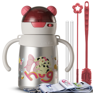 Cute Cartoon kids Stainless Steel Insulated Tumbler leakproof baby Water <b>Bottle</b> For Children Back To School Use - Product Image 5
