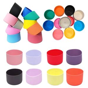 Non-slip Silicone Cup Sleeve 7.5cm/9cm Universal Heat Resistant Insulating Protective Cover for Water Bottle Tumbler - Product Image 2