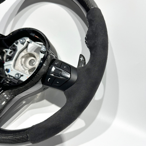 Garniture en fibre de carbone véritable noire Alcantara adaptée aux volants sport BMW F87 F80 F10 F06 F12 F13 F15 F16 F20 F22 - Product Image 3