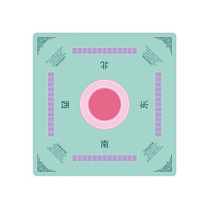 Mahjong personnalisable, tapis de mahjong personnalisé pour les règles américaines, couleurs et monogrammes personnalisés, dos antidérapant pour une utilisation à domicile ou en club - Product Image 6
