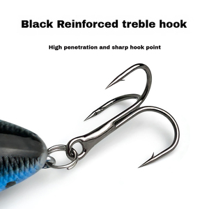 Vente en gros Dovesun Leurre Minnow de pêche au <span class=keywords><strong>poisson</strong></span>-chat, de bonne qualité, attrayant, avec perles sonores, en ABS, pour eau douce - Product Image 4
