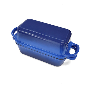 Molde para Pan de <span class=keywords><strong>Hierro</strong></span> <span class=keywords><strong>Fundido</strong></span> <span class=keywords><strong>Esmaltado</strong></span> con Doble Asa, Ideal para Hornear en Casa y Pan Casero - Product Image 2