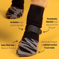 Chaussettes silencieuses pour animaux de compagnie pour chien de taille moyenne Chaussettes de voiture d'intérieur antidérapantes anti-salissure et anti-rayures Chaussettes de style sport en laine imprimée pour chiens