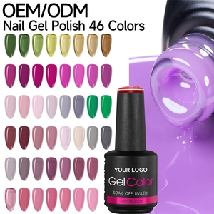 Vernis à ongles gel en gros OEM ODM, choix privilégié, sans cruauté, couleurs mélangées, 15 ml, couleur vive et durable, directement de l'usine, mondial - Product Image 1