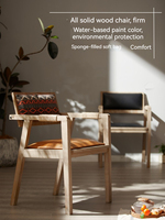 Fauteuil commercial de luxe avec structure en bois massif, fauteuil d'appoint large pour personnes âgées, chaise de restaurant
