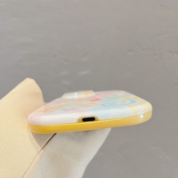 Coque de téléphone en Silicone liquide transparent antichoc couleur bonbon avec miroir kawaii pour iPhone 11 12 13 14 Pro Max