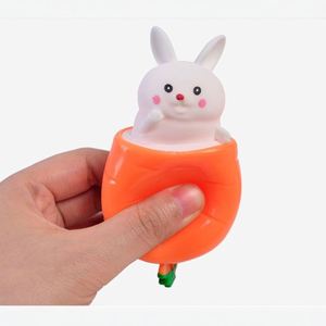 Stress Relief <b>Toys</b> Pop up Squishy Rabbit Squeeze <b>Toys</b> <b>Squishes</b> Carrot Rabbit for Easter - Product Image 1