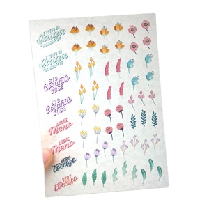 Custom Adhesive <strong>Print</strong> Hologram Foiled <strong>DIY</strong> Gift Decoration Gold Foil <strong>Sticker</strong> Sheet - Product Image 3