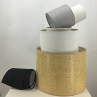 Kit de fabrication de lampes : Grand abat-jour décoratif en tissu, Clip en PVC, Petit abat-jour de table ou de sol, Cadre de lampe suspendue, Cache-câble, Anneaux de protection pour abat-jour