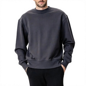 Sweat-shirt en polaire pour homme, col rond, tissu doux et chaud, logo imprimé personnalisé, fournisseur d'usine en gros, meilleur choix - Product Image 1