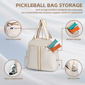 Pikleball backpack double-shoulder bag <b>badminton</b> bag multi-functional outdoor sport bag tennis bag racket bag - Product Image 3