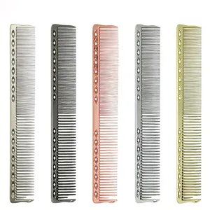 Professionale Ultra sottile parrucchiere attrezzature barbiere in alluminio taglio per parrucchieri in metallo Styling pettine